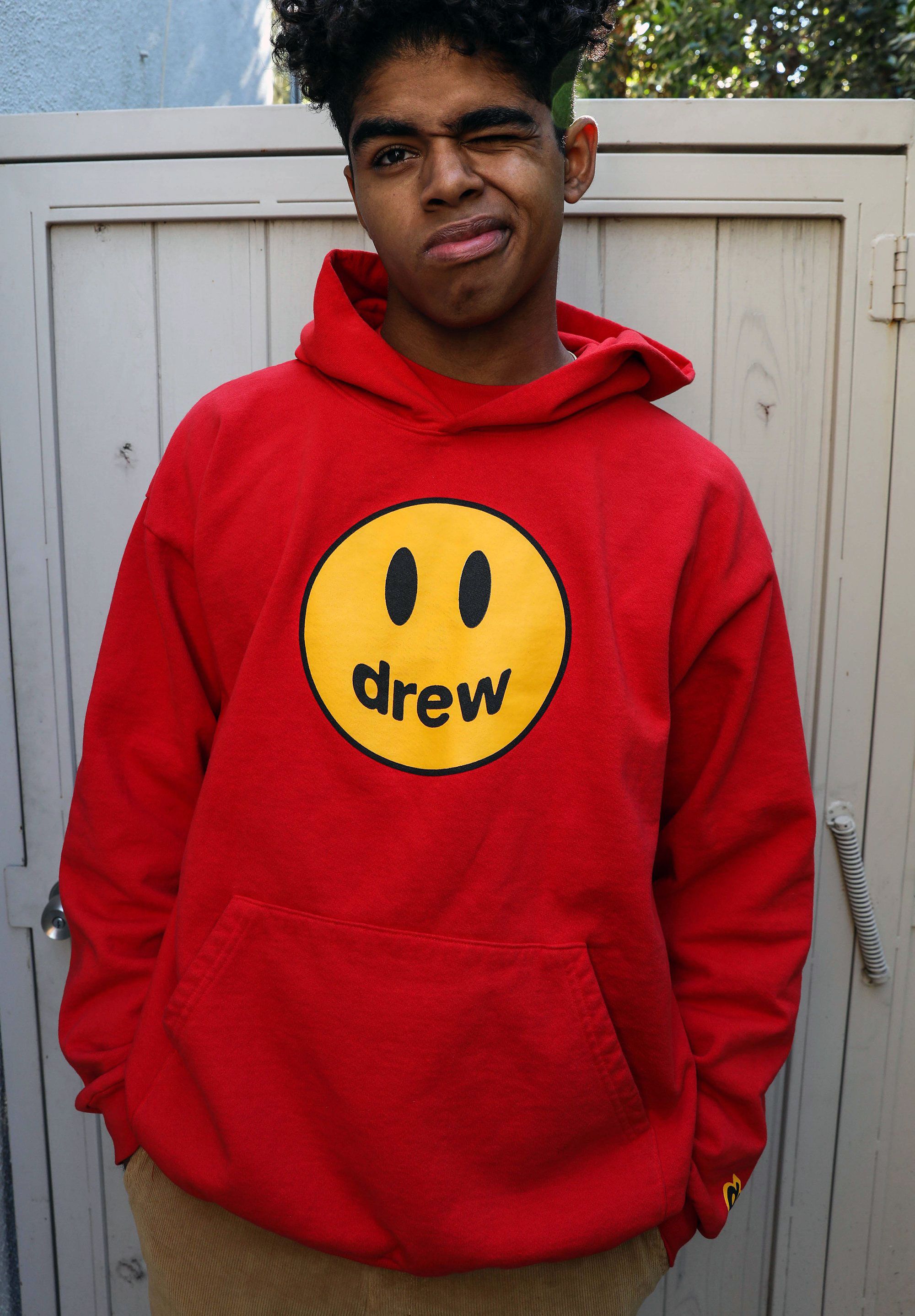 drew house corduroy hoodie red ドリューハウス フーディ hoodie – drew house